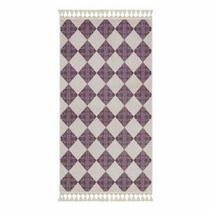 Fioletowo-beżowy dywan odpowiedni do prania 180x120 cm − Vitaus obraz