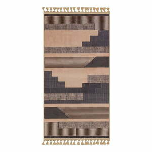 Brązowo-beżowy dywan odpowiedni do prania 230x160 cm − Vitaus obraz