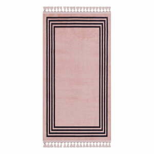 Różowy chodnik odpowiedni do prania 200x80 cm − Vitaus obraz