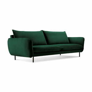 Zielona aksamitna sofa Cosmopolitan Design Vienna, 200 cm obraz