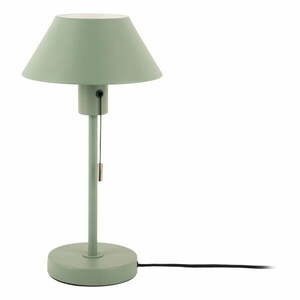 Zielona lampa stołowa z metalowym kloszem (wysokość 36 cm) Office Retro – Leitmotiv obraz