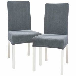 4Home Elastyczny pokrowiec na krzesło Magic clean jasnoszary, 45 - 50 cm, komplet 2 szt. obraz