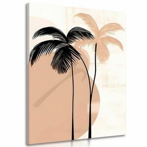 Obraz abstrakcyjne botaniczne kształty palmy obraz