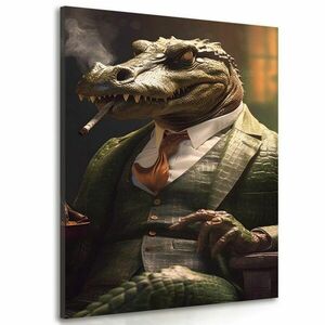 Obrazy zwierzęcy gangster krokodyl obraz
