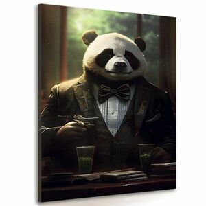 Obrazy zwierzęcy gangster panda obraz