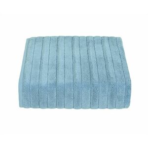 Ręcznik lub ręcznik kąpielowy, Mikrobawełna Delux, niebieski obraz
