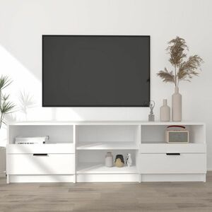 vidaXL Szafka pod TV, biała, 150x33, 5x45 cm, materiał drewnopochodny obraz