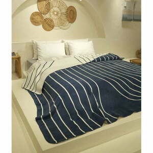 Biało-ciemnoniebieska narzuta na łóżko jednoosobowe 150x200 cm Twin – Oyo Concept obraz