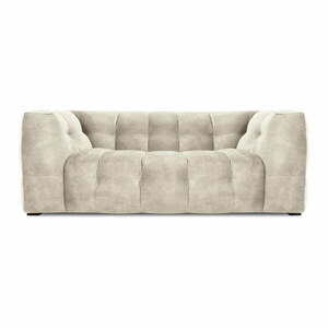 Beżowa aksamitna sofa Windsor & Co Sofas Vesta, 208 cm obraz