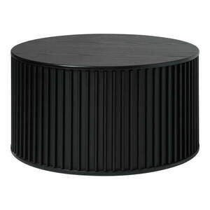 Czarny okrągły stolik ø 85 cm Siena – Unique Furniture obraz