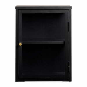 Czarna metalowa witryna 45x60 cm Carmel – Unique Furniture obraz
