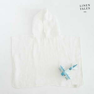Biały lniany szlafrok dziecięcy w rozmiarze 2-4 lata – Linen Tales obraz