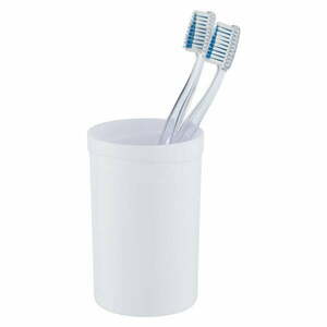 Biały plastikowy kubek na szczoteczki do zębów Vigo – Allstar obraz