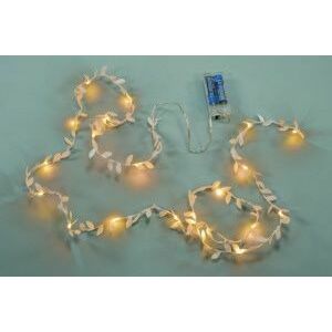 NEXOS Świąteczne LED oświetlenie, liście z tkaniny, ciepła b obraz