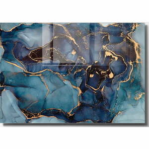 Szklany obraz 70x50 cm Dark Marble – Wallity obraz