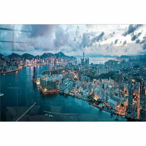 Szklany obraz 100x70 cm Hongkong – Wallity obraz