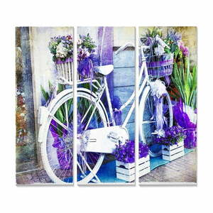 Obrazy zestaw 3 szt. 20x50 cm Lavender – Wallity obraz