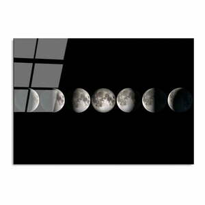 Szklany obraz 100x70 cm Moon Phases – Wallity obraz
