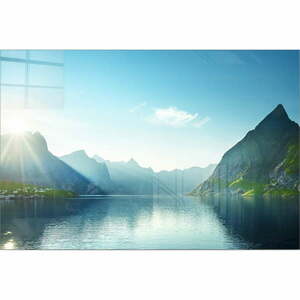 Szklany obraz 70x50 cm Fjord – Wallity obraz