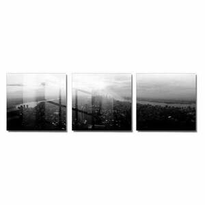 Obrazy zestaw 3 szt. 40x40 cm City – Wallity obraz