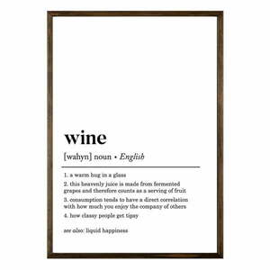 Plakat 50x70 cm Wine – Wallity obraz