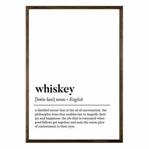 Plakat 50x70 cm Whiskey – Wallity obraz