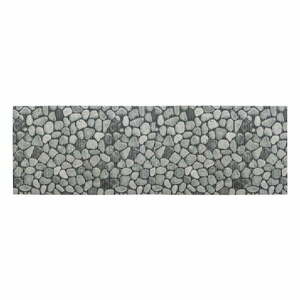Szary plastikowy dywanik łazienkowy 65x200 cm Sassi – Wenko obraz