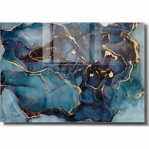 Szklany obraz 100x70 cm Dark Marble – Wallity obraz