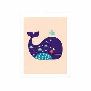 Obrazek dziecięcy 24x29 cm Whale – Wallity obraz