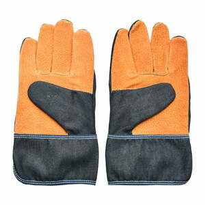 Niebiesko-pomarańczowe rękawice ogrodowe Esschert Design Denim obraz