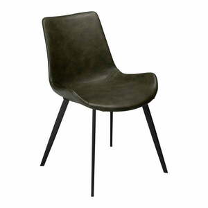 Zielone krzesło z imitacji skóry DAN–FORM Denmark Hype obraz
