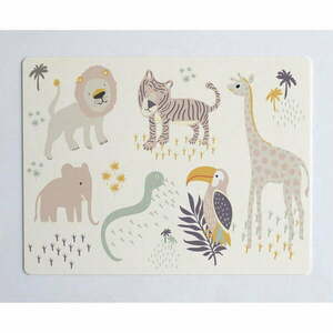 Beżowa mata stołowa The Wild Hug Africa, 55 x 35 cm obraz