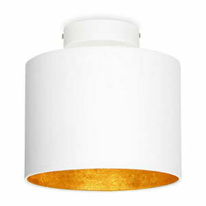 Biała lampa sufitowa z detalem w kolorze złota Sotto Luce MIKA XS CP obraz
