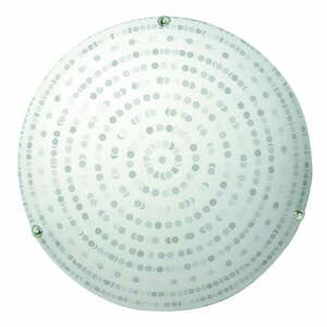 Biała lampa sufitowa ze szklanym kloszem ø 30 cm Circle – Candellux Lighting obraz