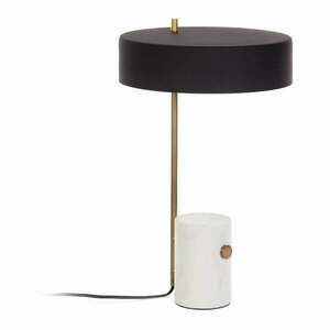 Biało-czarna lampa stołowa z metalowym kloszem (wys. 53 cm) Phant – Kave Home obraz