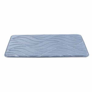 Niebieski dywanik łazienkowy z pianki z pamięcią kształtu 50x80 cm Tropic – Wenko obraz