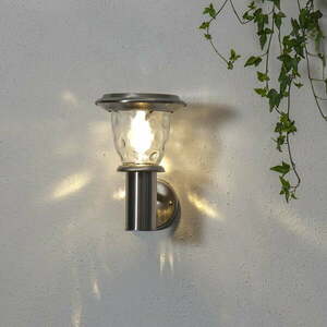 Ogrodowy kinkiet solarny LED Star Trading Pireus, wys. 27 cm obraz