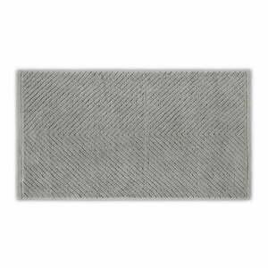 Szary bawełniany ręcznik 71x40 cm Chevron – Foutastic obraz