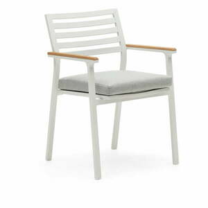 Białe metalowe krzesło ogrodowe Bona – Kave Home obraz