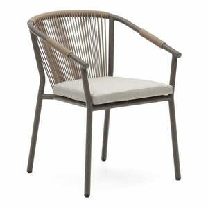 Beżowe metalowe krzesło ogrodowe Xelida – Kave Home obraz