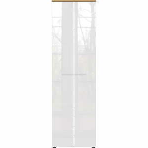 Biała szafa w dekorze dębu 60x198 cm Aledo – Germania obraz