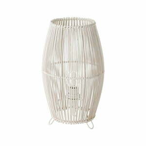 Biała bambusowa lampa stołowa (wys. 29 cm) – Casa Selección obraz