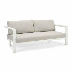 Kremowa aluminiowa sofa ogrodowa Cubic – Diphano obraz