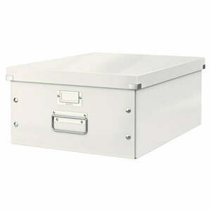 Biały kartonowy pojemnik z pokrywką 37x48x20 cm Click&Store – Leitz obraz