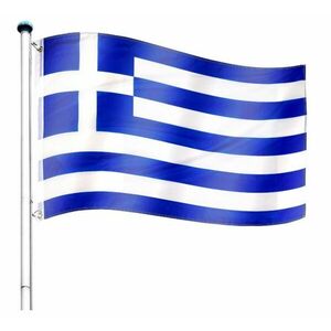 Maszt flagowy w komplecie flagi - Grecja - 6, 50 m obraz
