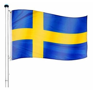 Maszt wraz z flagą: Szwecja - 650 cm obraz