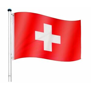 Maszt wraz z flagą: Szwajcaria - 650 cm obraz