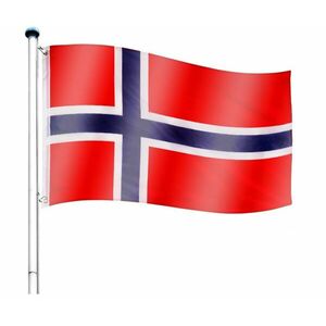 Maszt wraz z flagą: Norwegia - 650 cm obraz
