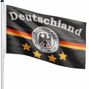 Maszt flagowy z flagą drużyny niemieckiej 650 cm obraz