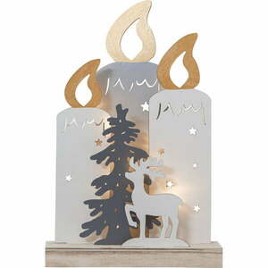 Biała dekoracja świetlna ze świątecznym motywem Fauna – Star Trading obraz